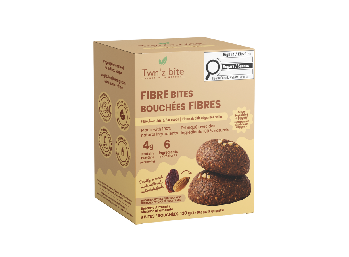 Fibre Bites — Sesame Almond / 4-Pack Box